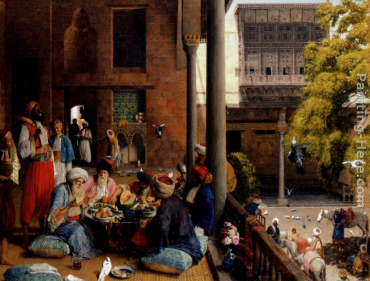 John Frederick Lewis The midday meal, Cairo